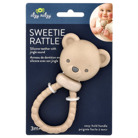 itzy ritzy Silicone Teether with Jingle Sound for Babies 3+ Months - Image 1