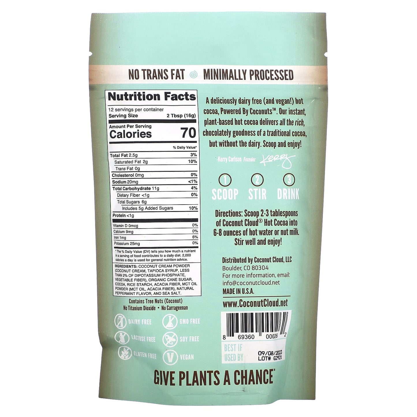 Rich, Dairy-Free Hot Cocoa, Powered by Coconut, 7 oz - Image 2