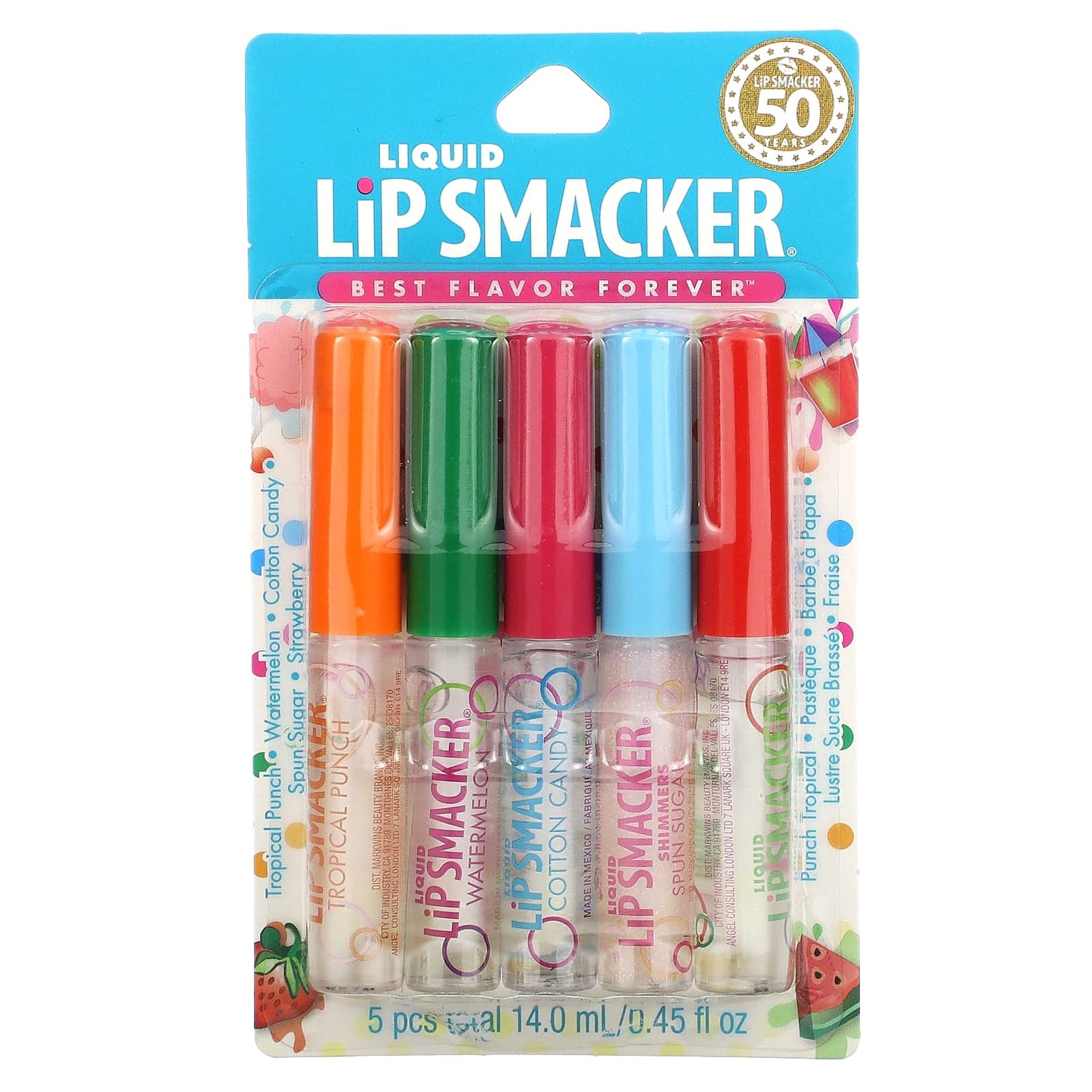 Lip Smacker, Liquid Lip Gloss, Variety Pack, 5 Pack, 0.45 fl oz (14 ml) - Image 2