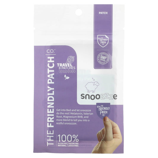 The Friendly Patch, Snoozzze, Melatonin Sleep Patch, 8 Patches - Image 1