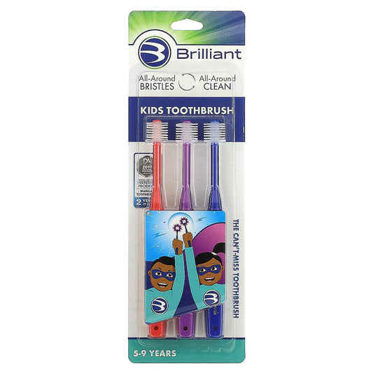 Baby Buddy Kids Toothbrush, 5-9 Years, Soft Bristles for Mixed Dentition - Image 1