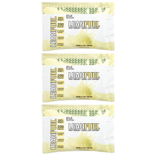 EVLution Nutrition LeanFuel - Vanilla Ice Cream Flavor 3-Pack - Image 1