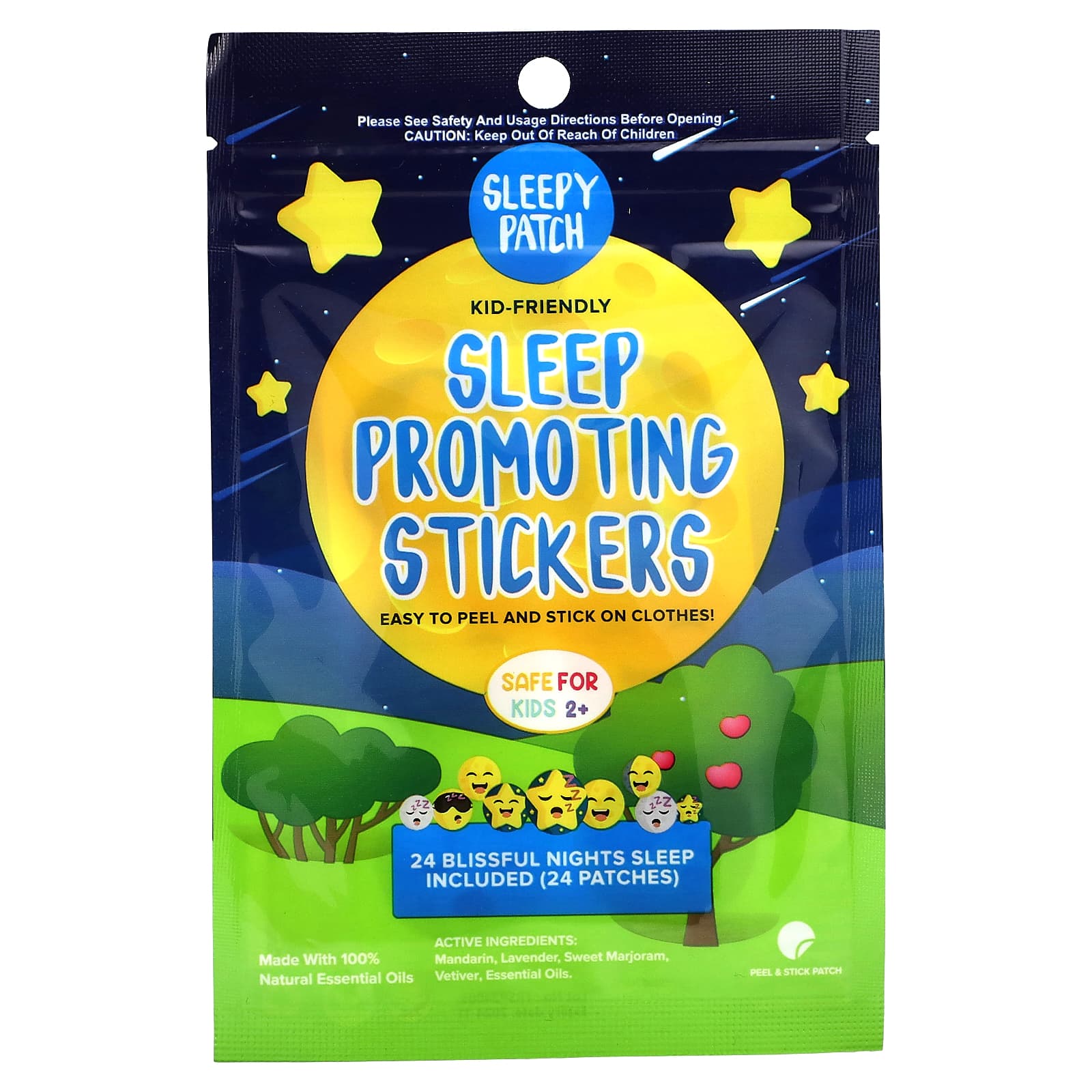 NATPAT, Sleepy Patch, Sleep Promoting  Stickers, Kids 2+, 24 Pacthes - Image 1