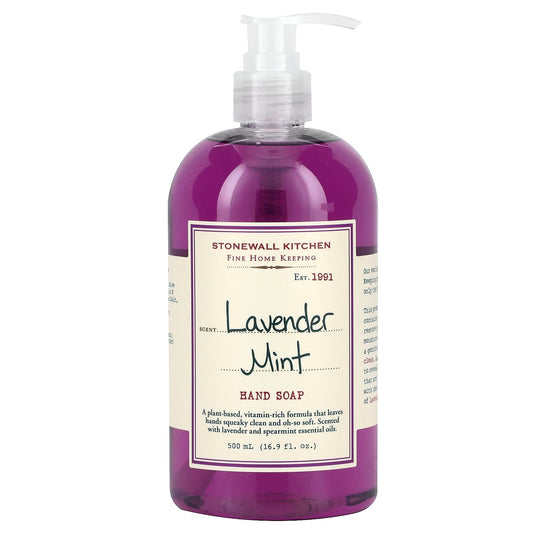 Stonewall Kitchen, Hand Soap, Lavender Mint, 16.9 fl oz (500 ml) - Image 1