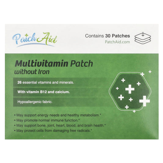 PatchAid, Multivitamin Patch without Iron , 30 Patches - Image 1