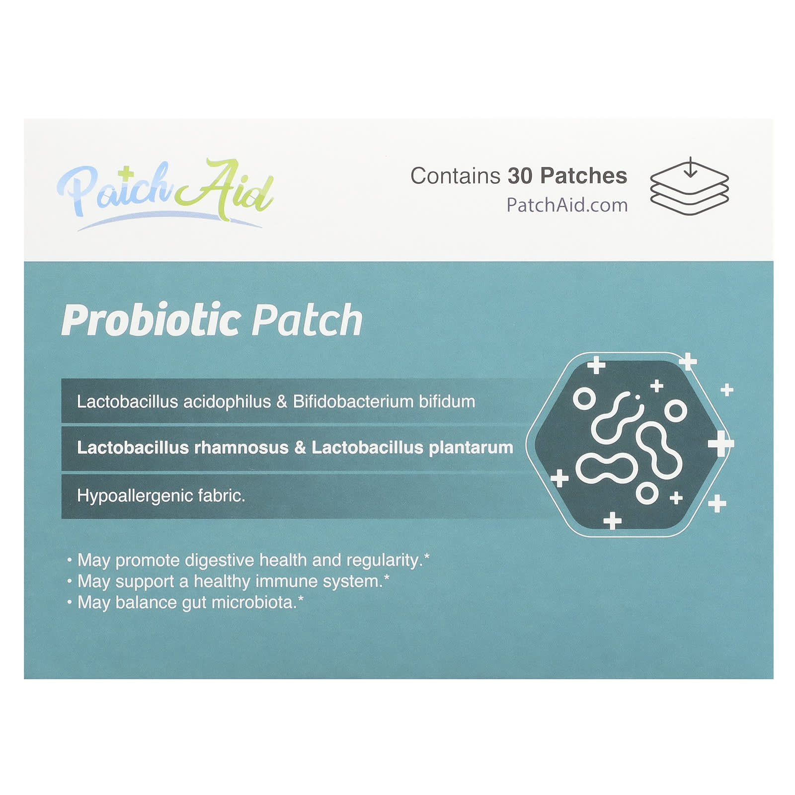 PatchAid, Probiotic Patch , 30 Patches