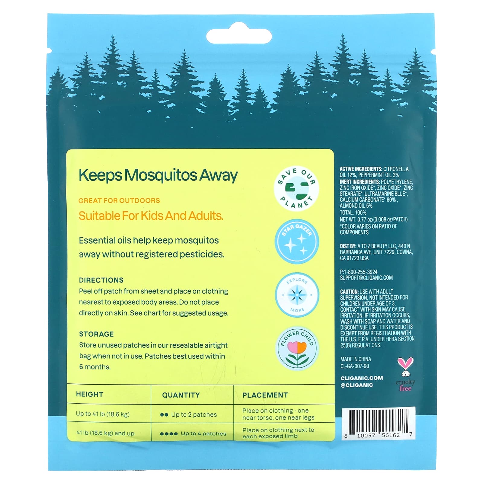 Natural Mosquito Repellent Patches for Kids and Adults - 90 Patches - Image 2