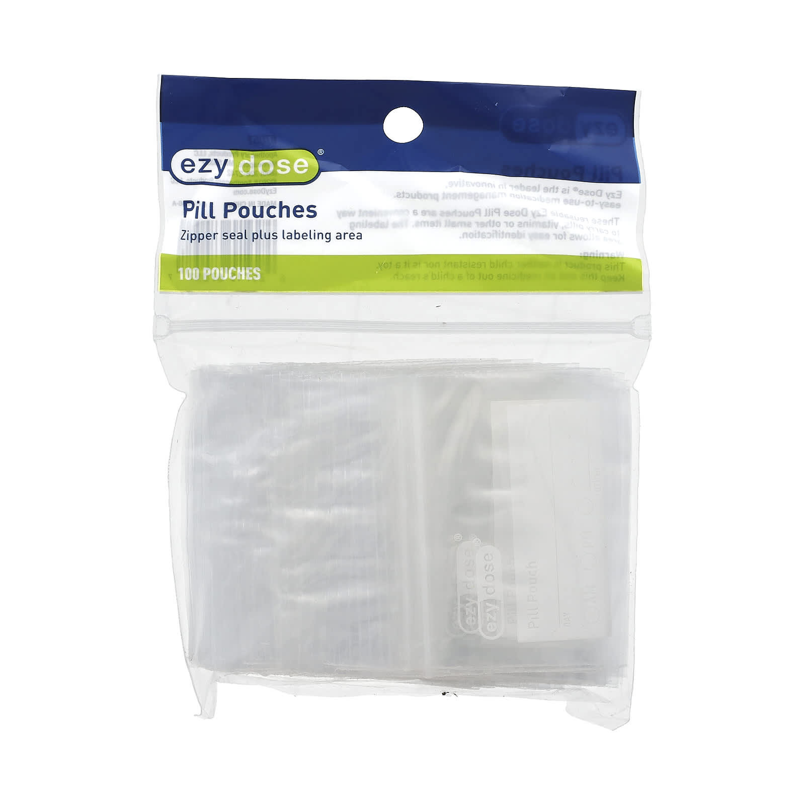 Ezy Dose Reusable Pill Pouches 100 Count - Image 1