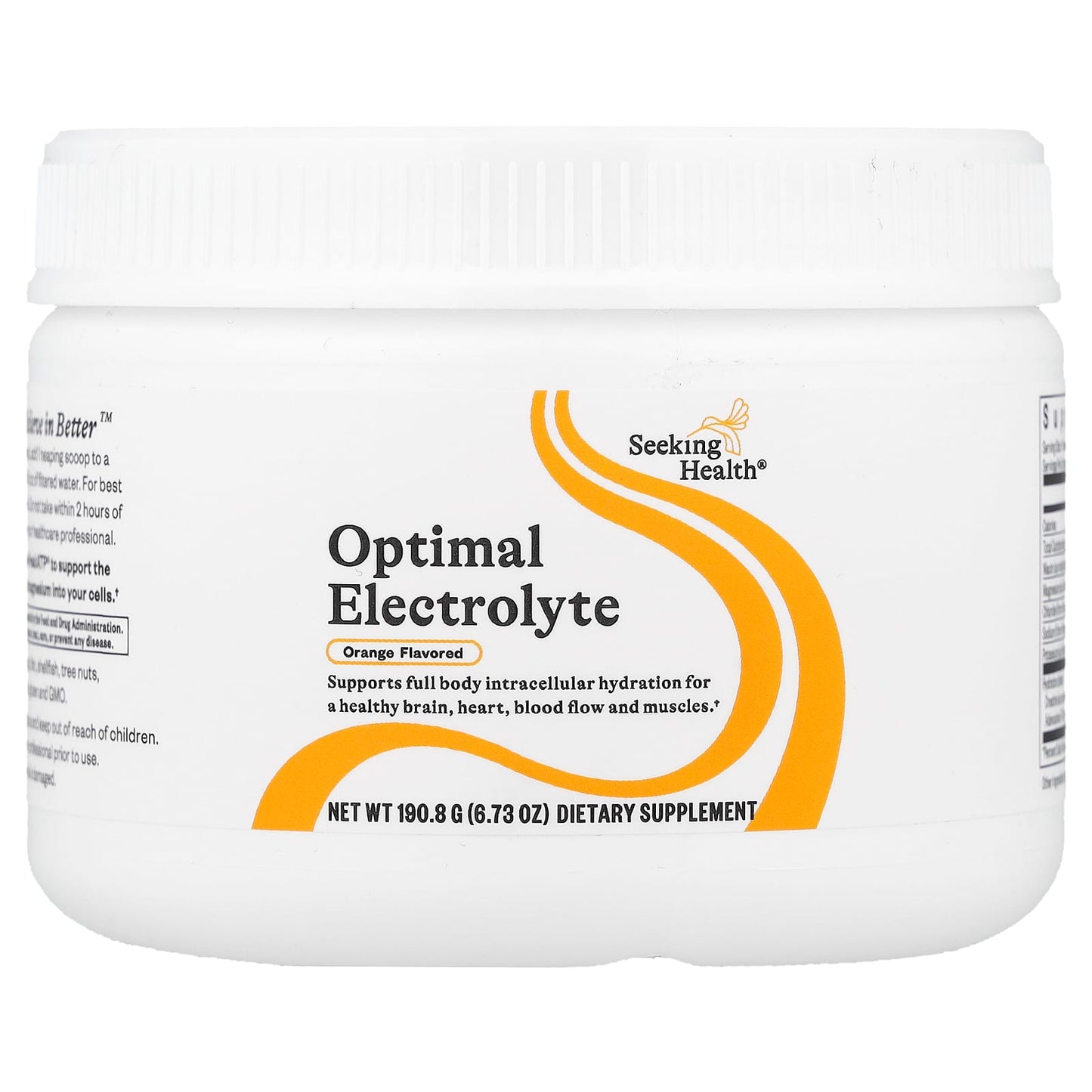 Seeking Health, Optimal Electrolyte, Orange, 6.73 oz (190.8 g) - Image 1