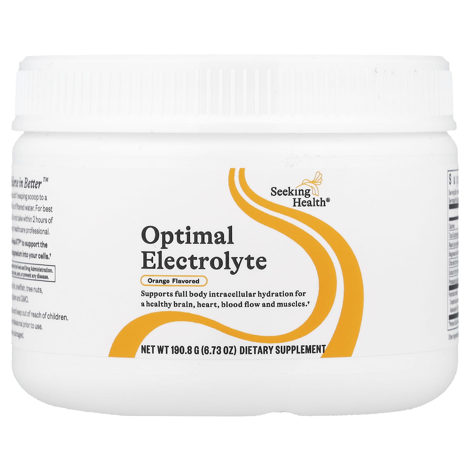 Seeking Health, Optimal Electrolyte, Orange, 6.73 oz (190.8 g) - Image 1