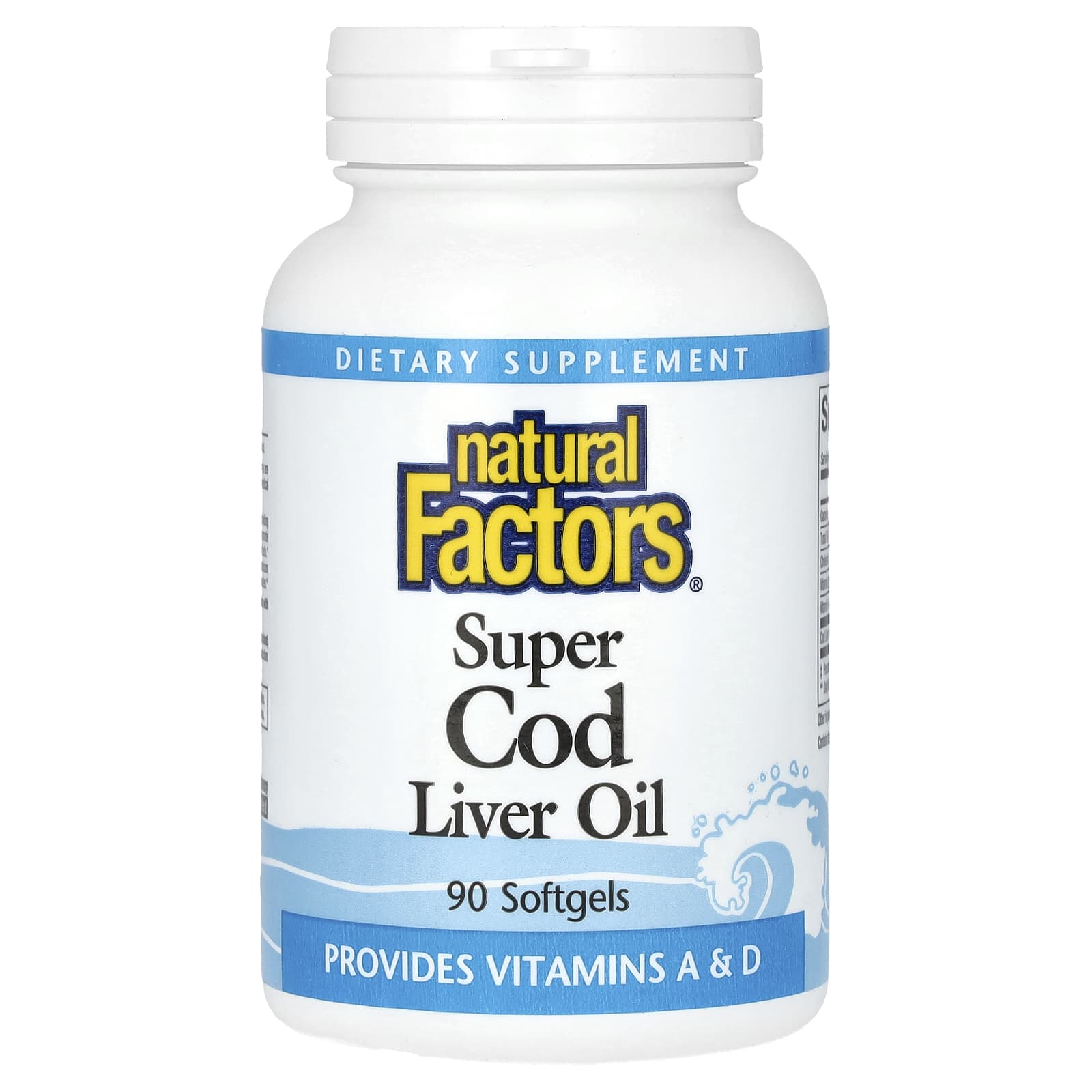 Natural Factors, Super Cod Liver Oil, 90 Softgels - Image 1