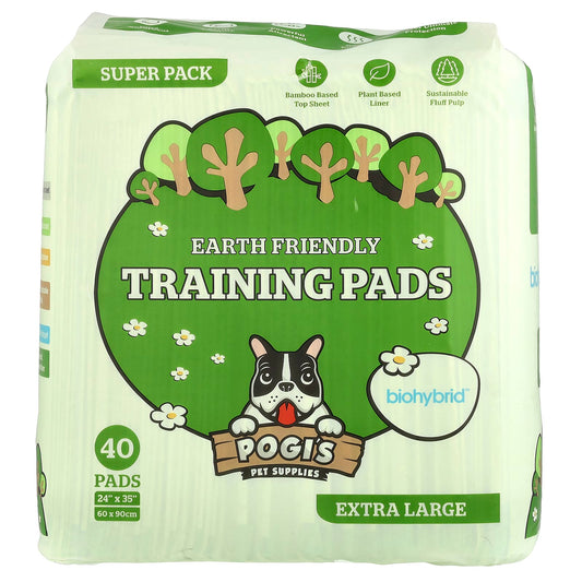 Pogi's Pet Supplies, Earth Friendly Training Pads, Extra Large, 40 Pads - Image 1