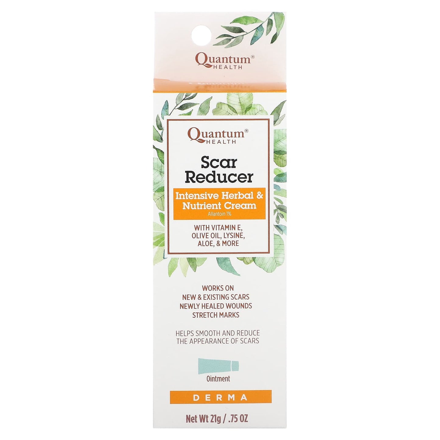Quantum Health, Scar Reducer, Intensive Herbal & Nutrient Cream, 0.75 oz (21 g) - Image 2