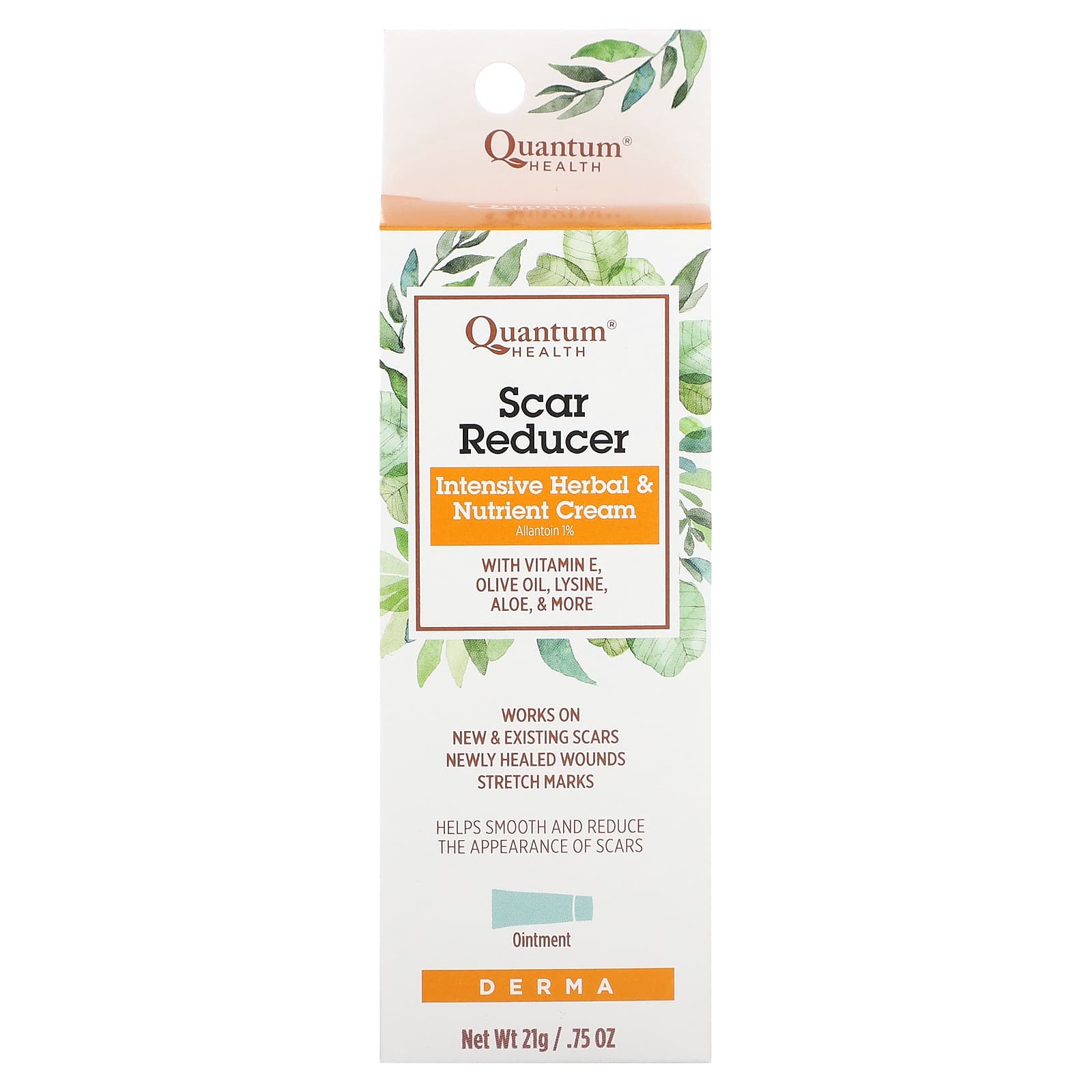 Quantum Health, Scar Reducer, Intensive Herbal & Nutrient Cream, 0.75 oz (21 g) - Image 2