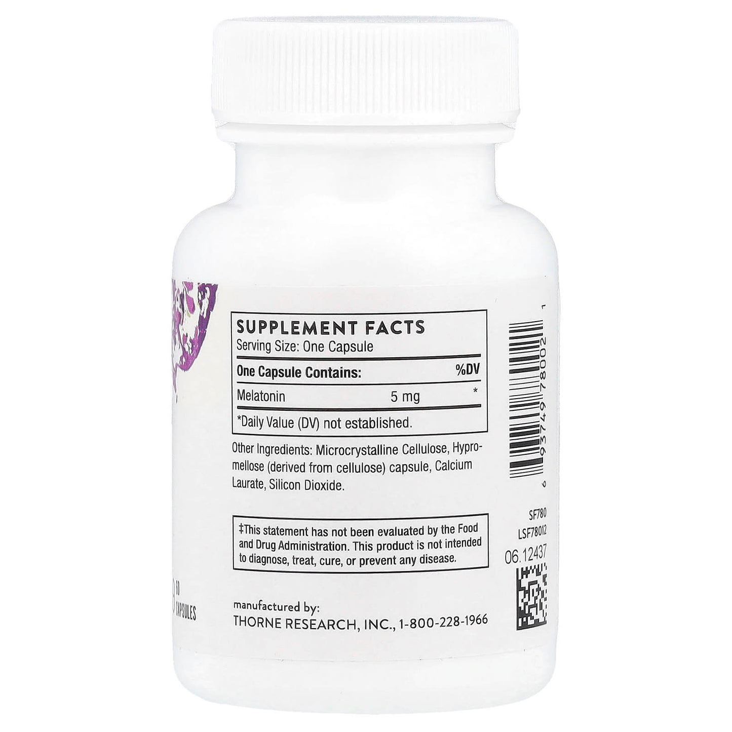 Thorne, Melaton-5™, 60 Capsules (5 mg per Capsule)