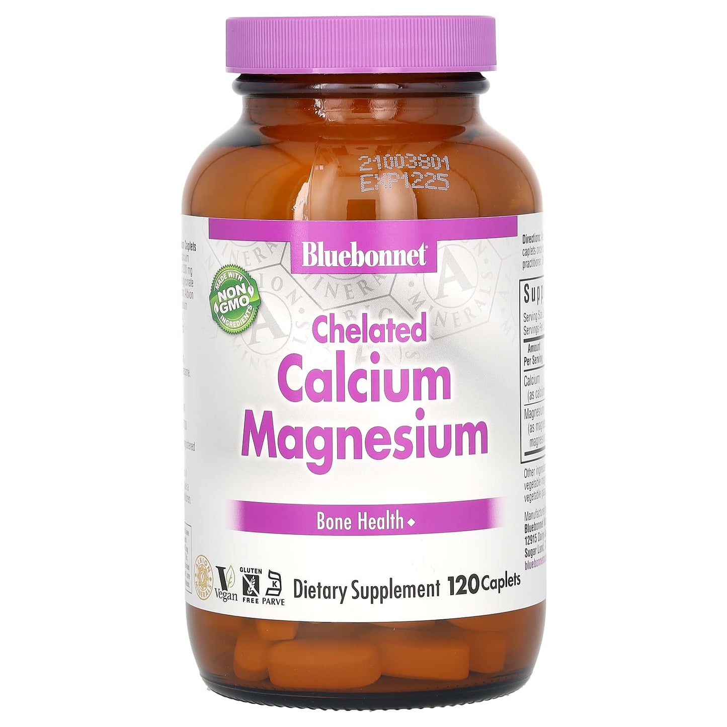 Bluebonnet Nutrition - Chelated Calcium Magnesium Supplement for Strong Bones - Image 1