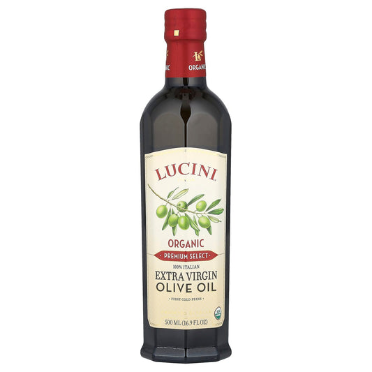 Lucini, Premium Select, Organic Extra Virgin Olive Oil, 16.9 fl oz (500 ml) - Image 1