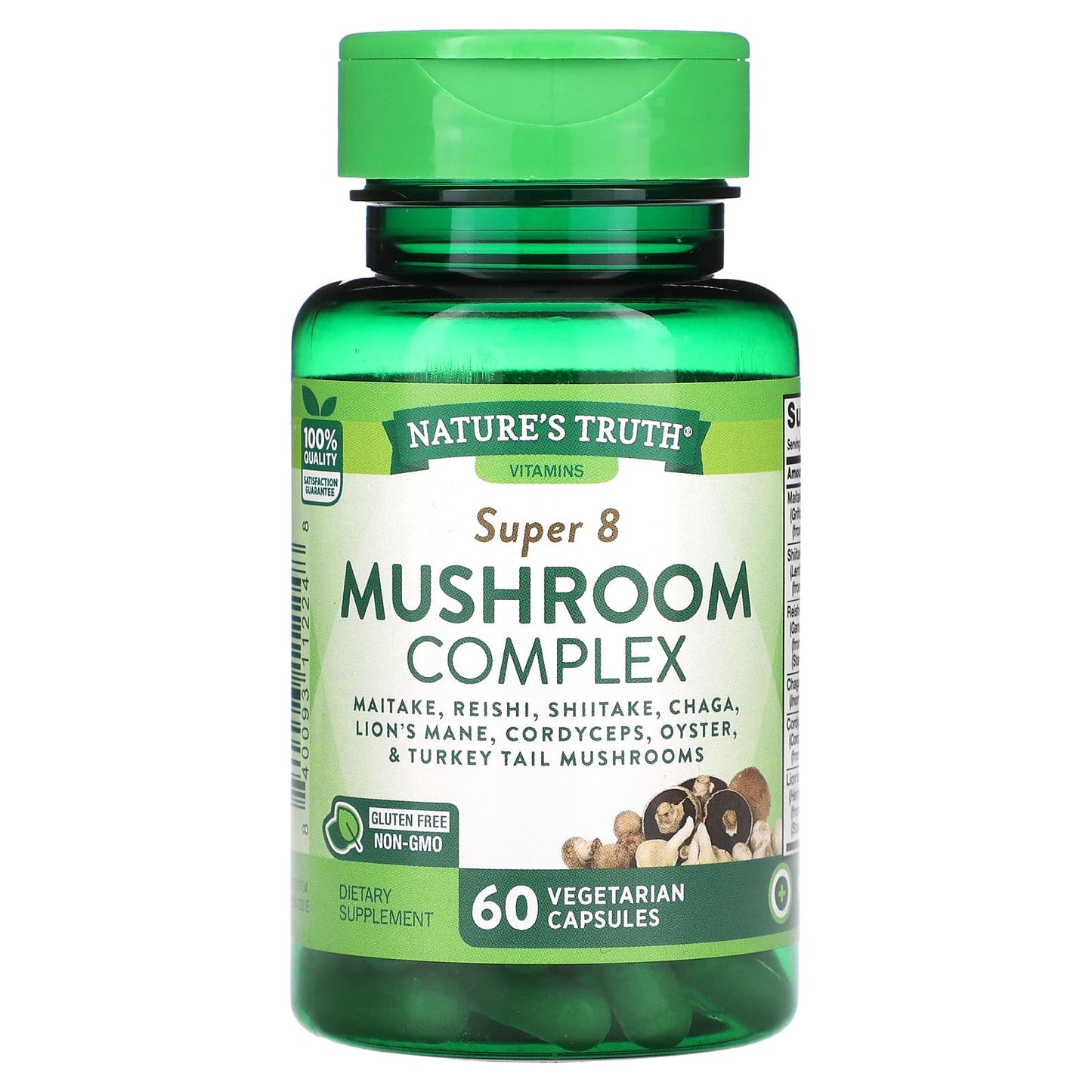 Nature's Truth, Super 8 Mushroom Complex, 60 Vegetarian Capsules - Image 1