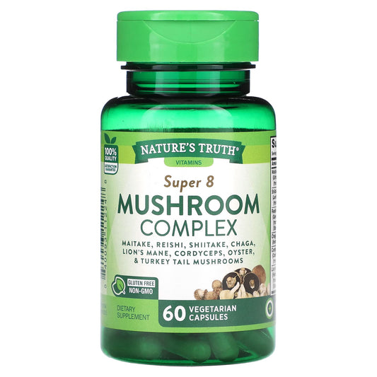 Nature's Truth, Super 8 Mushroom Complex, 60 Vegetarian Capsules - Image 1