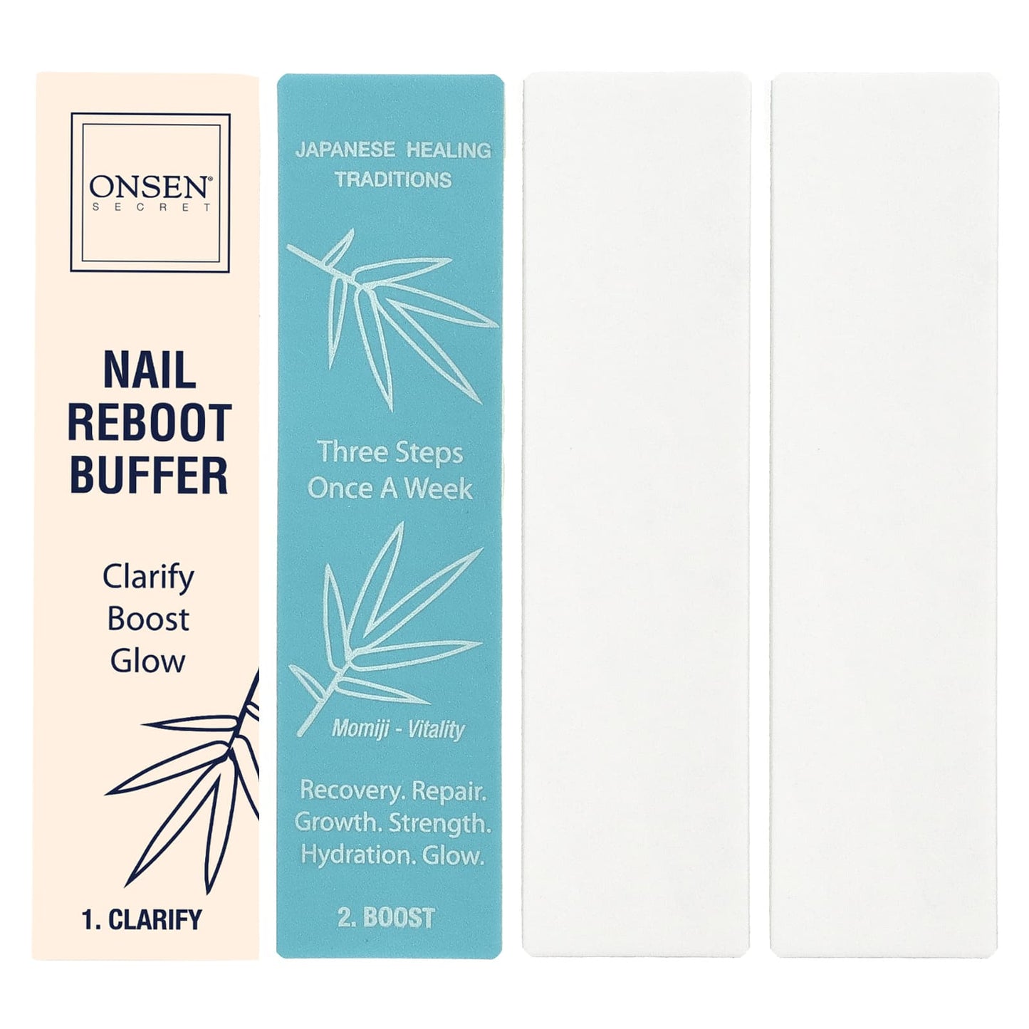 Onsen Secret, Nail Reboot Eco-Pads , 4 Replacement Pads - Image 1