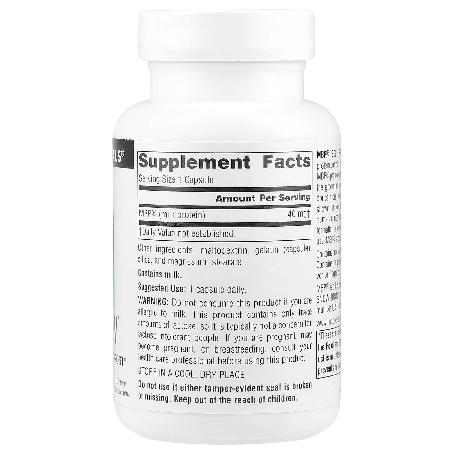 Source Naturals, MBP® Bone Renew, 40 mg, 60 Capsules - Image 2