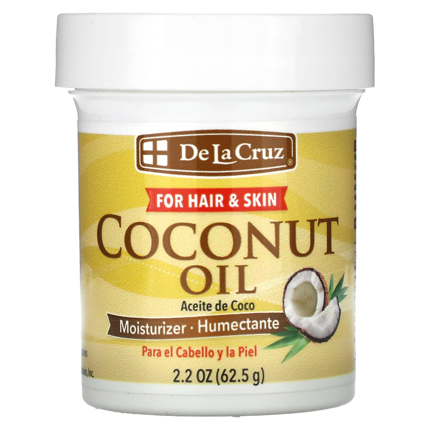 De La Cruz Coconut Oil Moisturizer for Hair & Skin - 2.2 oz (62.5 g) - Image 1
