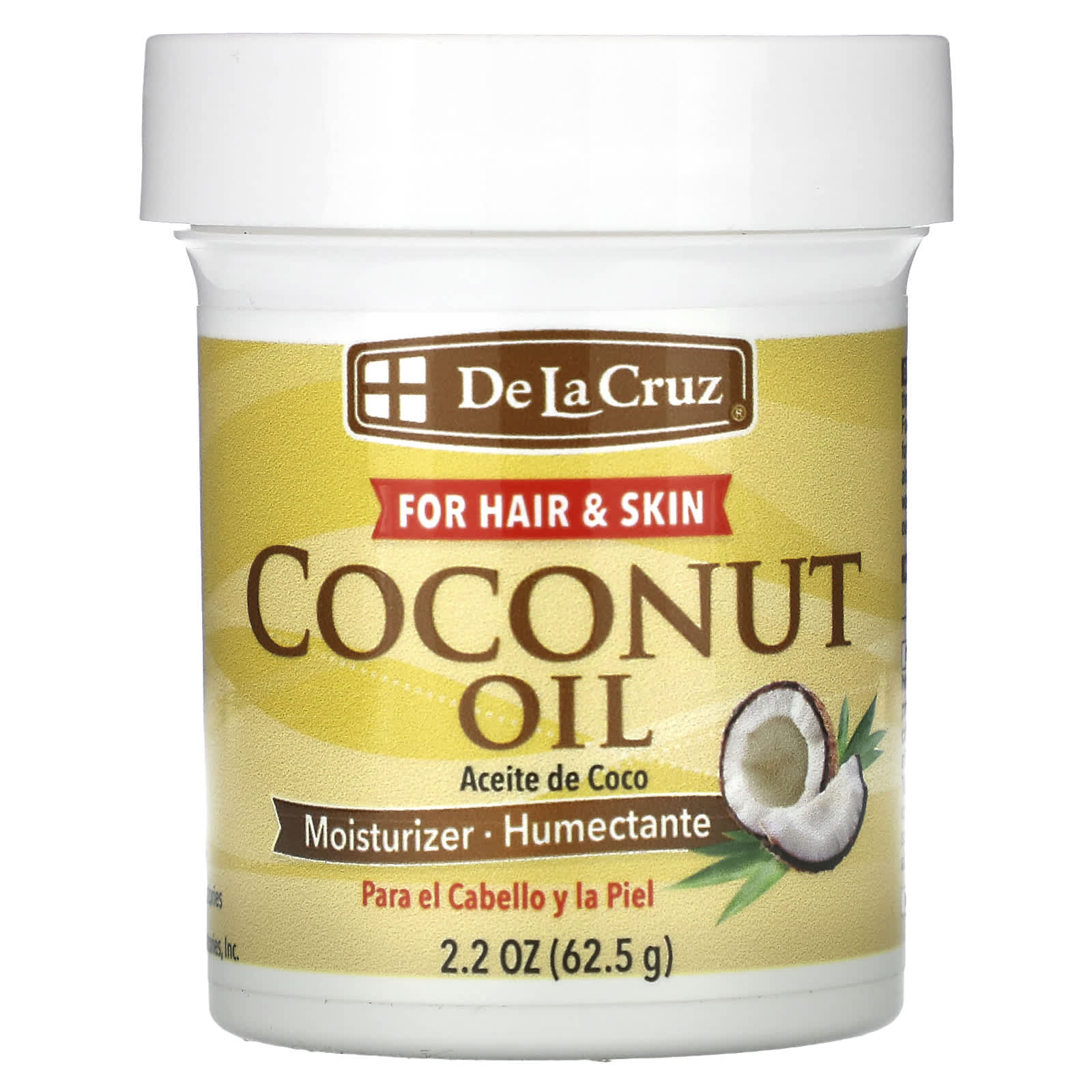 De La Cruz Coconut Oil Moisturizer for Hair & Skin - 2.2 oz (62.5 g) - Image 1