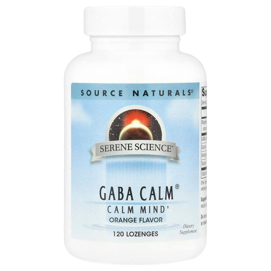 Source Naturals, Serene Science®, GABA Calm®, Orange, 120 Lozenges - Image 1