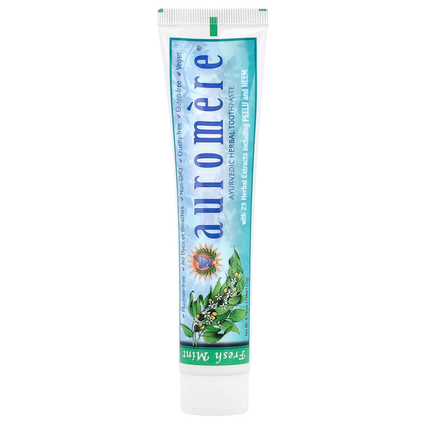 Ayurvedic Herbal Toothpaste by Auromere - Fresh Mint, 4.16 oz - Image 1