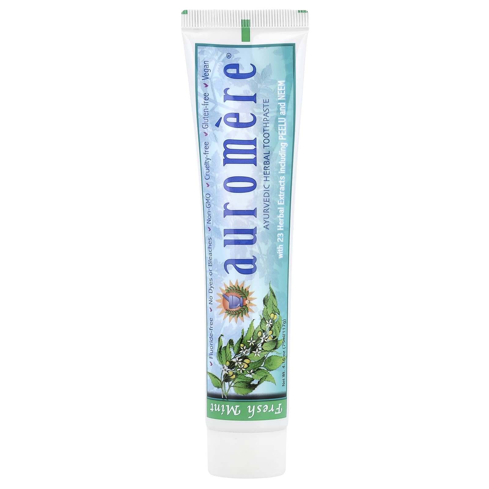 Ayurvedic Herbal Toothpaste by Auromere - Fresh Mint, 4.16 oz - Image 1