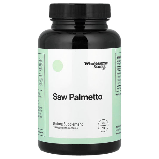 Wholesome Story, Saw Palmetto, 100 Vegetarian Capsules (500 mg per Capsule) - Image 1