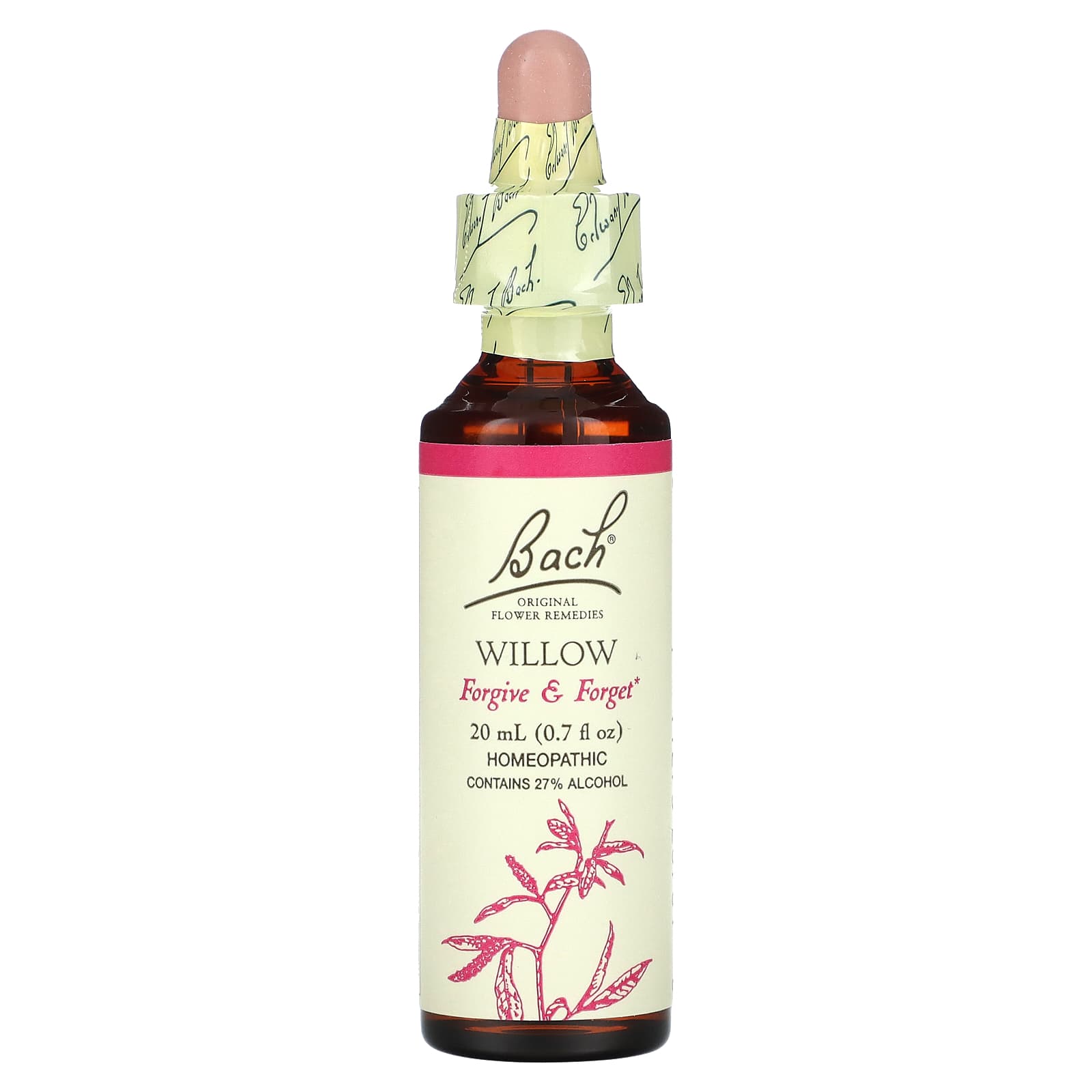 Bach Willow Flower Remedy for Forgiveness & Relaxation, 0.7 fl oz - Image 1