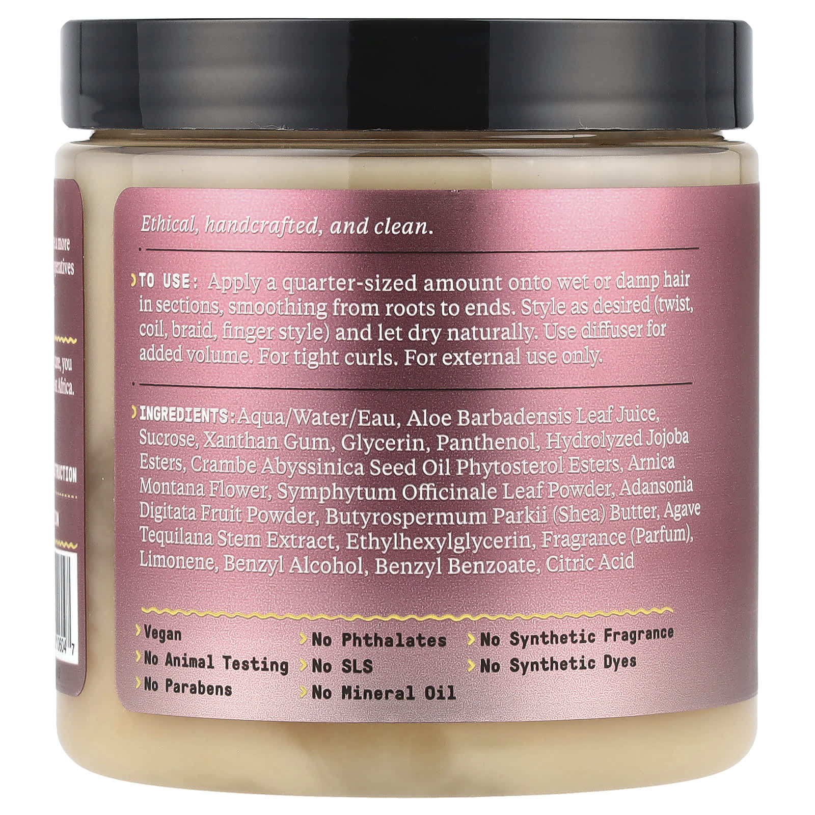 Define Beautiful Curls with Alaffia's Unrefined Shea Butter Curl Custard - Image 2