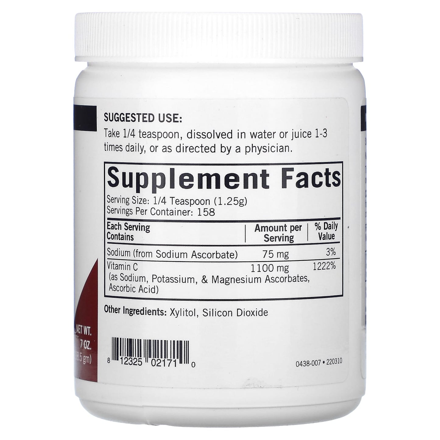 Kirkman Labs, Buffered Vitamin C Powder, Unflavored, 7 oz (198.5 g) - Image 2