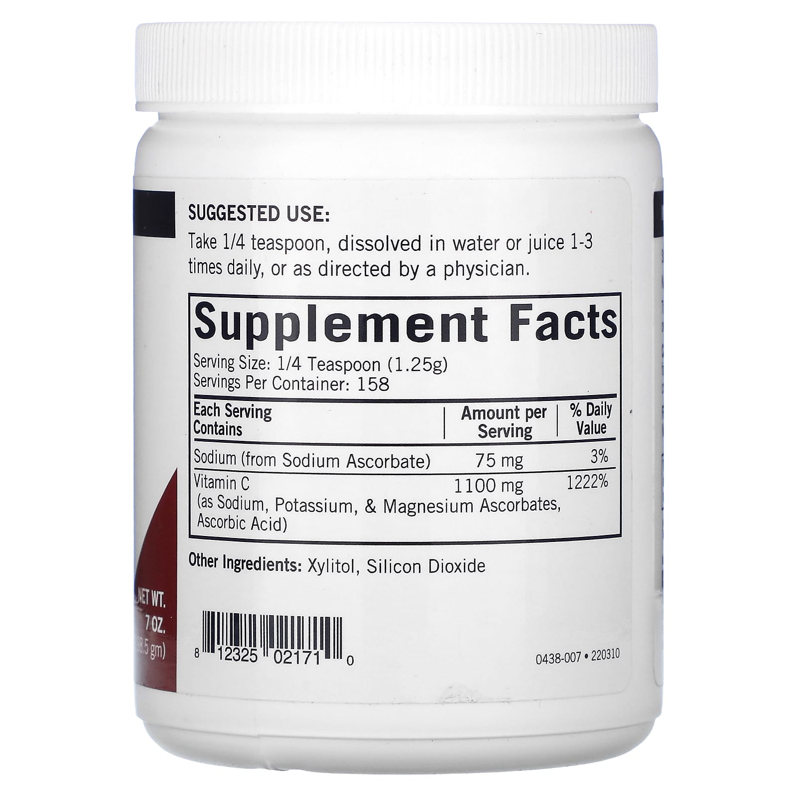 Kirkman Labs, Buffered Vitamin C Powder, Unflavored, 7 oz (198.5 g) - Image 2