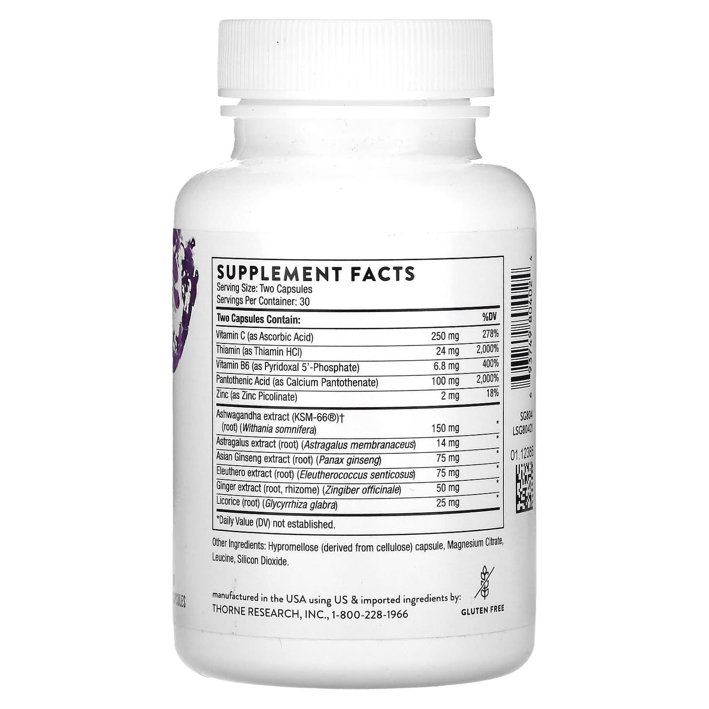 Thorne, Stress Balance, 60 Capsules - Image 2