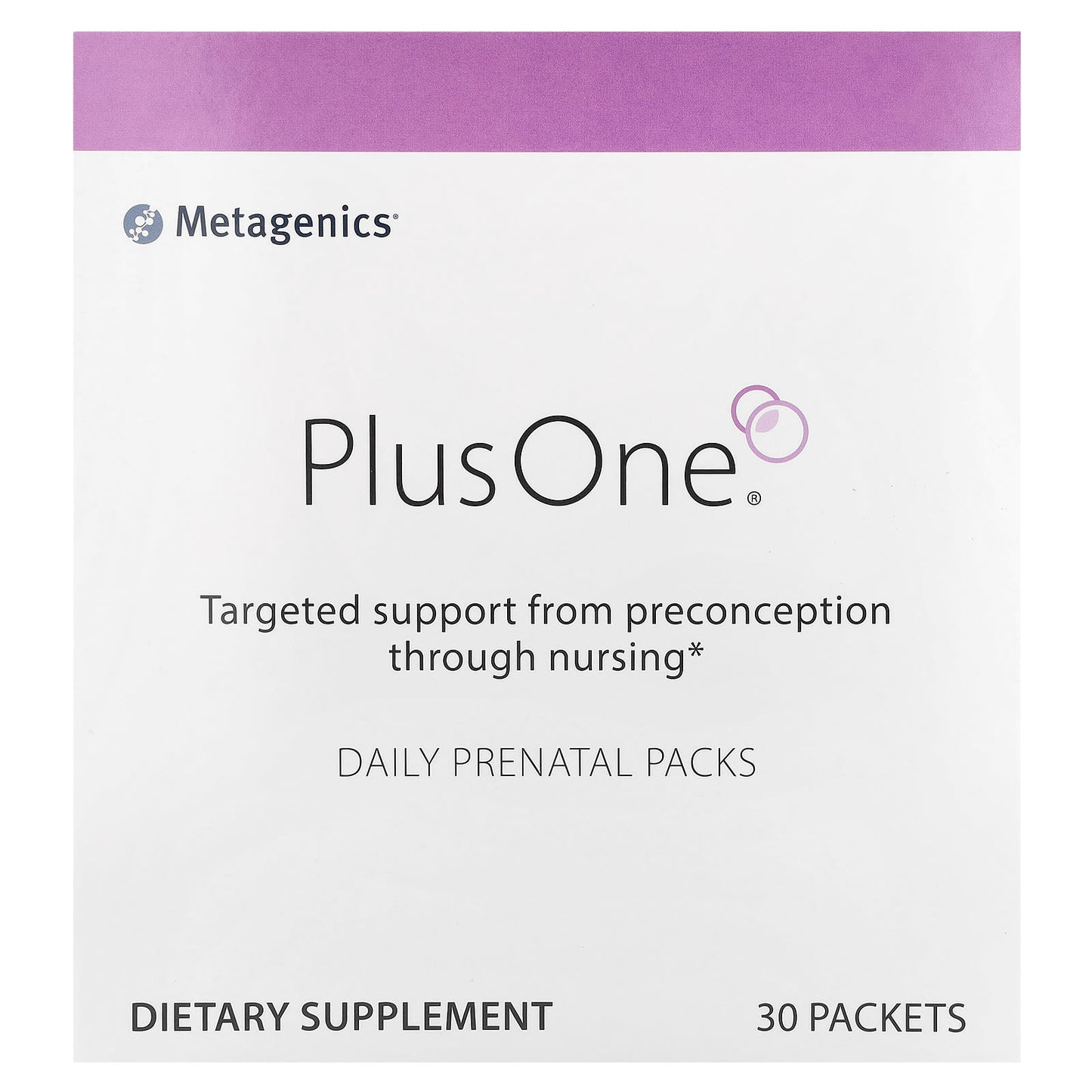 Metagenics, Plus One®, Daily Prenatal Packs, 30 Packets - Image 1
