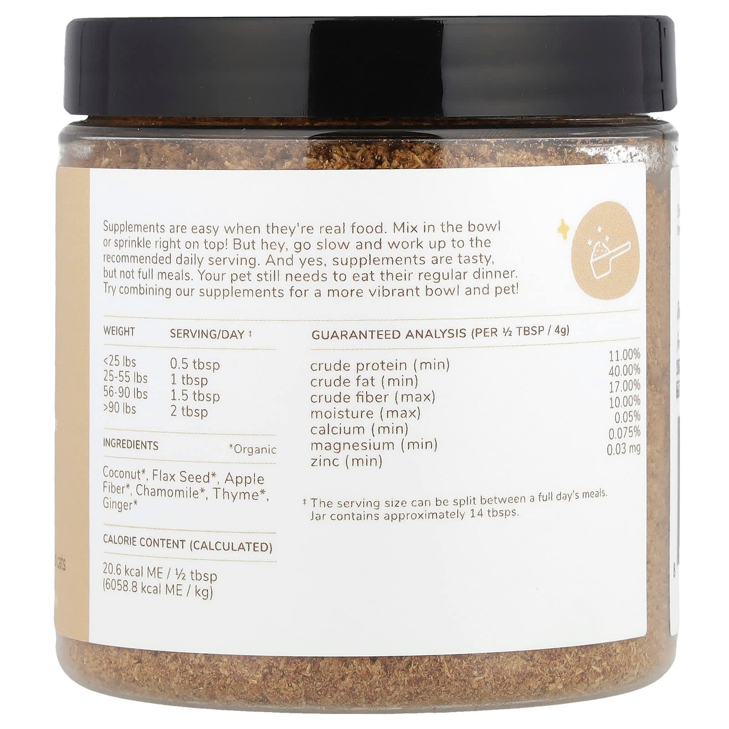 Kin+Kind, Healthy Calm, Herbal Blend Supplement for Dogs and Cats, With Chamomile Thyme, 4 oz (113.4 g) - Image 2