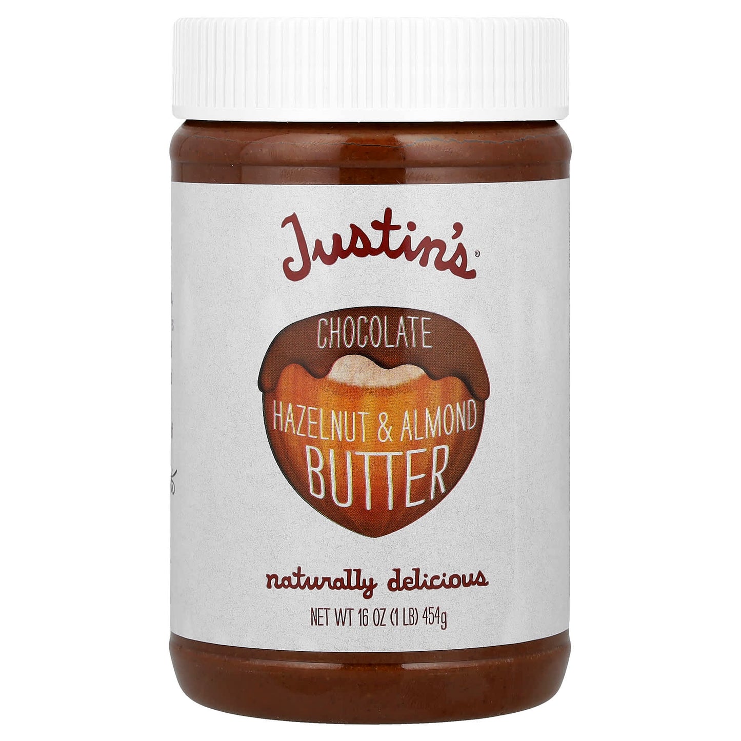 Justin's Chocolate Hazelnut & Almond Butter, Lower Sugar, 16 oz - Image 1