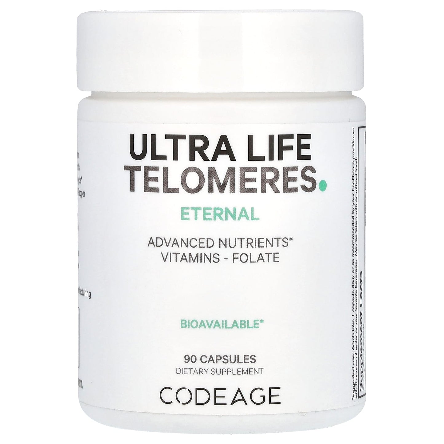 Unlock Healthy Aging with CodeAge Ultra Life Telomeres 90 Capsules - Image 1