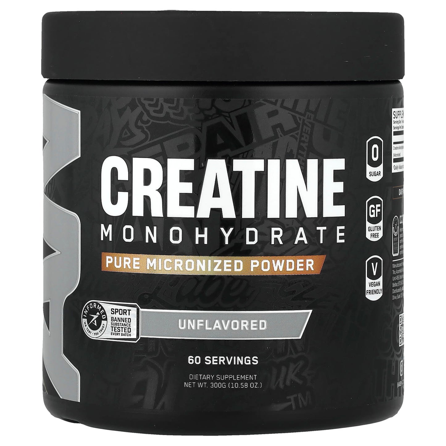 ABE Creatine Monohydrate Powder, Unflavored, 300g - Improve Strength & Endurance - Image 1