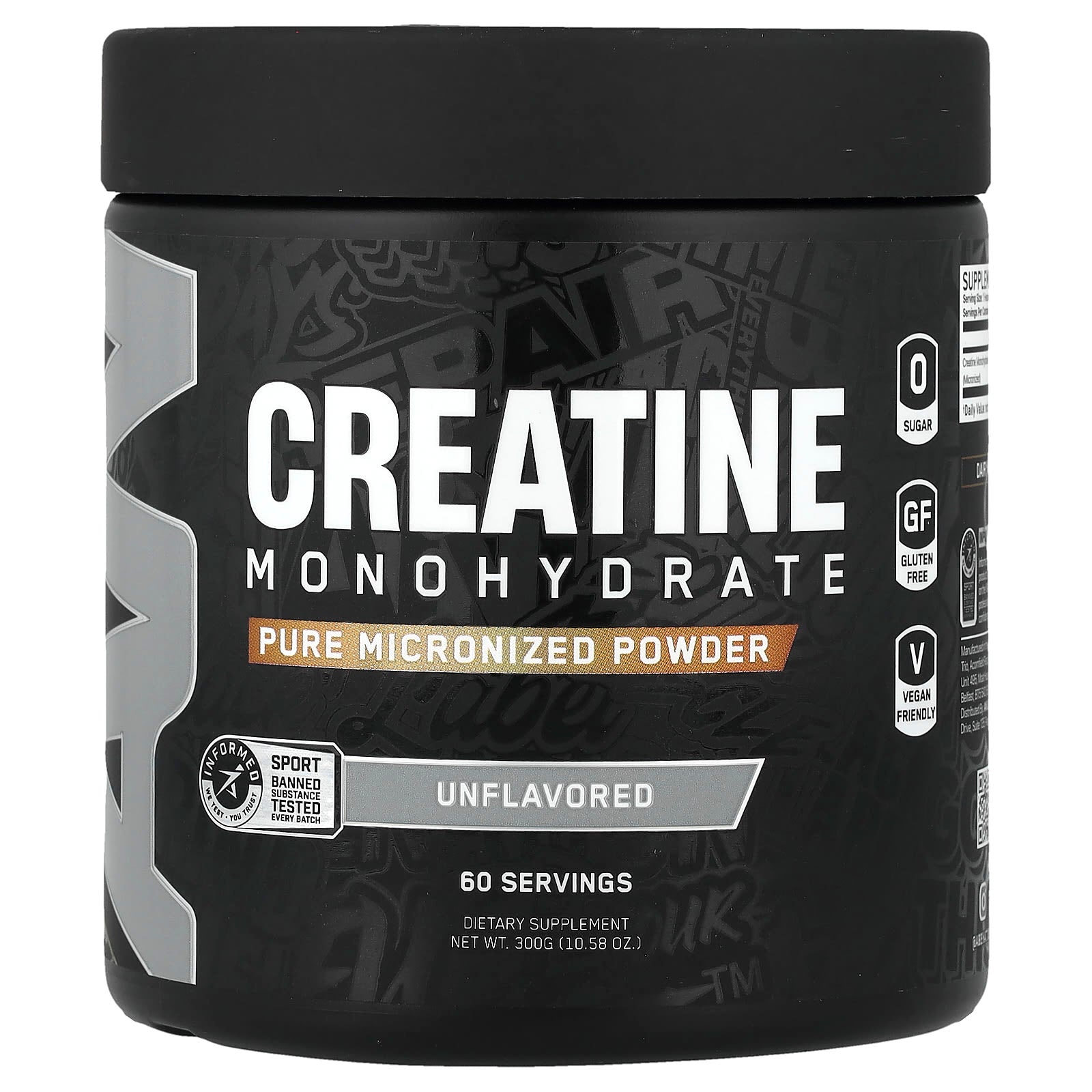 ABE Creatine Monohydrate Powder, Unflavored, 300g - Improve Strength & Endurance - Image 1