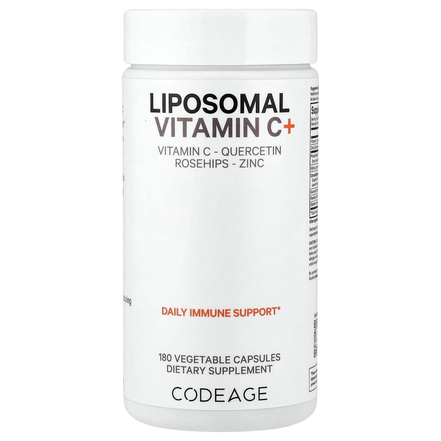 Boost Immunity with Codeage Liposomal Vitamin C+, 180 Capsules - Image 1