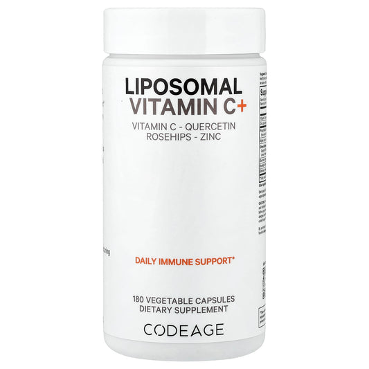 Boost Immunity with Codeage Liposomal Vitamin C+, 180 Capsules - Image 1
