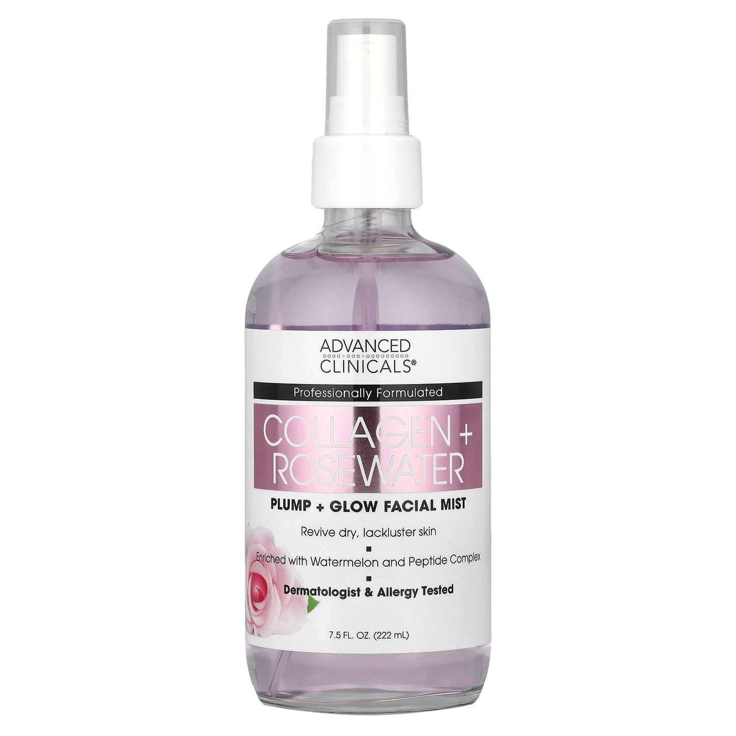 Glowing Skin with Collagen & Rosewater Facial Mist | Advanced Clinicals - Image 1