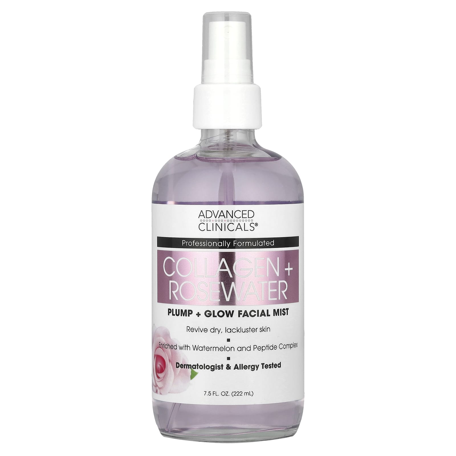 Glowing Skin with Collagen & Rosewater Facial Mist | Advanced Clinicals - Image 1