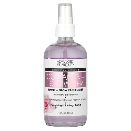 Glowing Skin with Collagen & Rosewater Facial Mist | Advanced Clinicals - Image 1