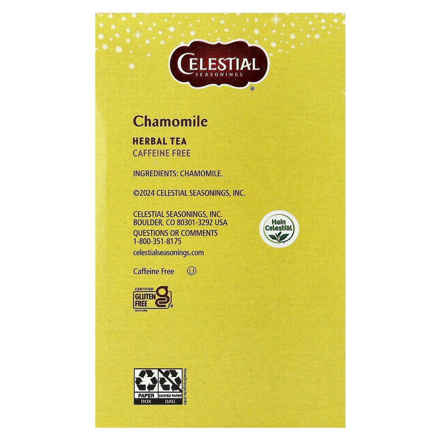 Soothe with Celestial Seasonings Chamomile Herbal Tea, Caffeine Free, 40 Tea Bags - Image 2