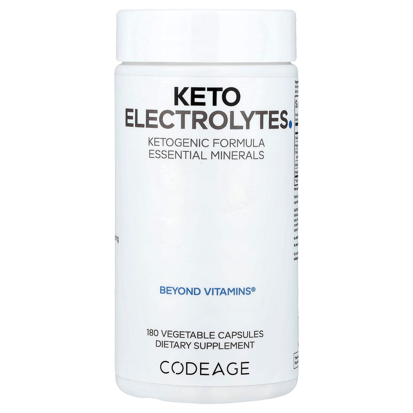 Codeage Keto Electrolytes - 180 Capsules for Ketogenic Support - Image 1