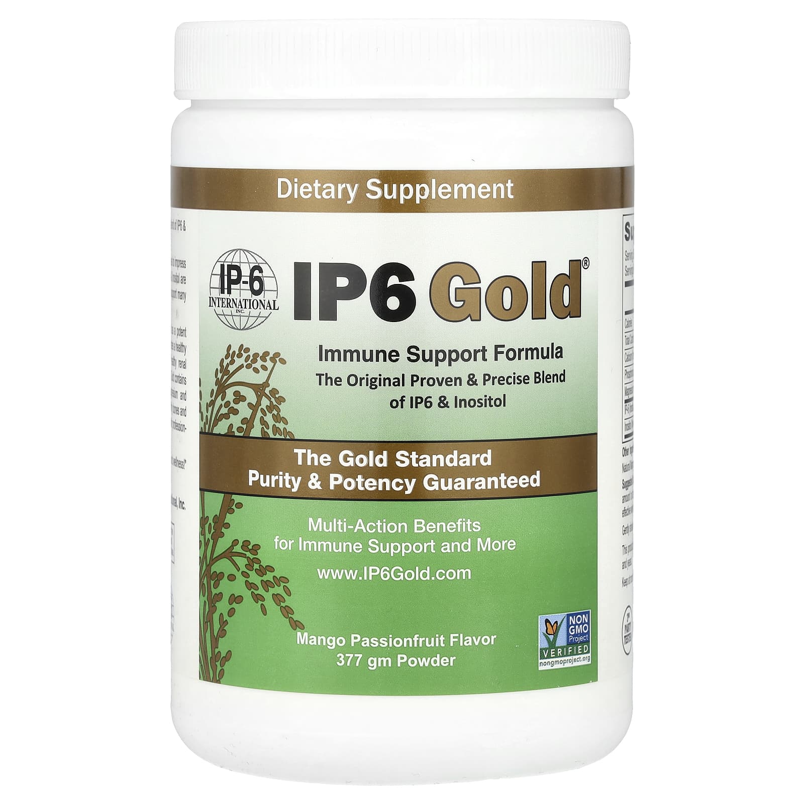 Mango Passionfruit IP6 Gold Immune Support Formula 377 gm - Image 1